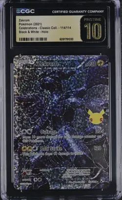 Pokemon Zekrom #114, Celebrations 25th Anniversary, CGC Pristine 10!!! - Image 1