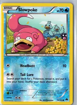 SLOWBRO 20/122 UNCOMMON BREAKPOINT POKEMON MP REVERSE HOLO - Image 1