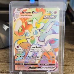 Pokemon TCG Sylveon VMAX Secret Rare Full Art Holo Evolving Skies 211/203 - Image 1