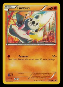 Timburr 62/101 Common Noble Victories Pokemon Near Mint - Image 1