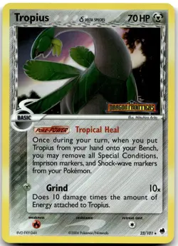 Tropius 23/101 Rare Dragon Frontiers Pokemon Reverse Holo Lightly Played - Image 1