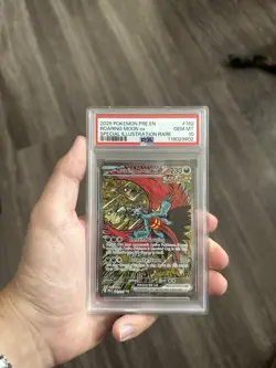 2025 POKEMON PRE EN-PRISMATIC EVOLUTIONS SIR ROARING MOON EX 162 PSA 10 GEM MT - Image 4