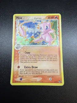 Pokemon Mew 3/17 POP Series 5 Holo Rare Delta Species English HP Corrected Back - Image 1