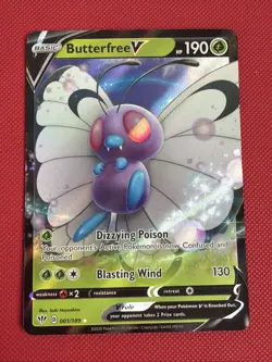 Pokemon TCG Butterfree v Darkness Ablaze 001/189 Holo Ultra Rare - Image 1
