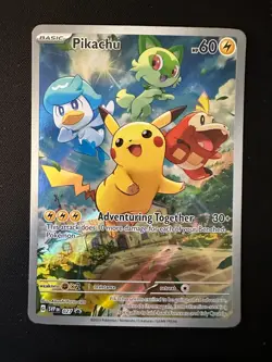 Pikachu SVP027 Pokemon TCG S&V Paldea Evolved Black Star Promo - Image 1