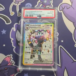2025 Pokemon SVP EN Umbreon ex Pre Premium Figure Coll #176 PSA 10 GEM MT - Image 2