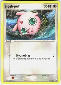 Jigglypuff 53/100 Common Crystal Guardians Pokemon LP - Image 1