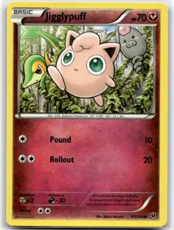 Jigglypuff 65/124 Common Fates Collide Pokemon LP - Image 1