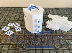 Yugioh Dungeon Dice Monsters Custom Heart Counter Tower/Tiles Set - Blue-Eyes - Image 3