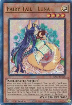 Fairy Tail - Luna - RA01-EN009 - Ultimate Rare - Rarity Collection - Yugioh - Image 1