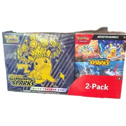 Pokemon Surging Sparks Elite Trainer Box Booster Bundle COSTCO 2-PACK SEALED - Image 1