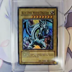 2002 Yu-Gi-Oh! AE Blue-Eyes White Dragon LOB-001 1st Edition PSA 9 - Image 5