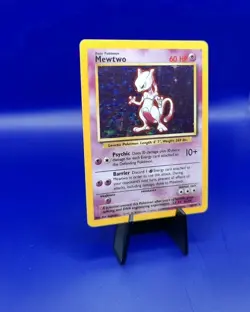 Mewtwo 10/102 Base Set Holo Rare Pokemon Card Nintendo Pokemon TCG WOTC 1999 NM - Image 2