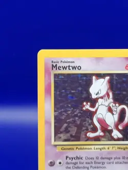 Mewtwo 10/102 Base Set Holo Rare Pokemon Card Nintendo Pokemon TCG WOTC 1999 NM - Image 4