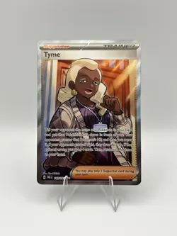 Pokemon Card Tyme 143/131 Prismatic Evolutions Full Art Trainer NM - Image 1
