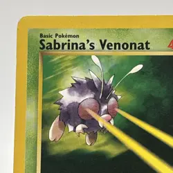 Sabrina's Venonat 96/132 Pokemon Card Gym Heroes Common LP Unlimited 2000 - Image 2