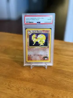 Pokemon TCG Brock's Ninetales Unlimited Holo Rare Card Gym Challenge 3/132 - Image 1