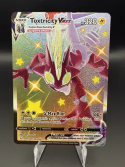 Pokemon Toxtricity VMAX SV113/SV122 Shining Fates Shiny Vault Holo Rare Card - Image 1