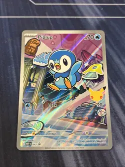 Pokemon Piplup 042 - First Partners Promo - Full Art Holo - Image 2