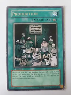 Yugioh Prohibition PSV-039 Rare 1st Edition - Image 1