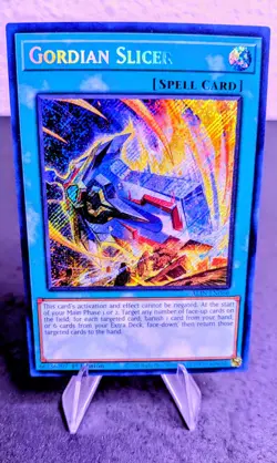 Gordian Slicer Secret Rare ALIN-EN066 1st Ed NM Yu-Gi-Oh! Pack Fresh 🔥 - Image 1