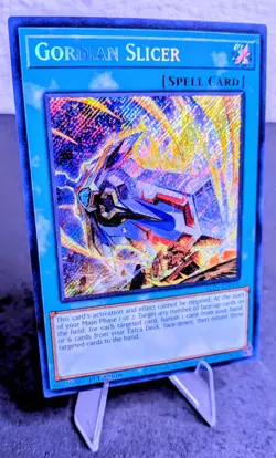 Gordian Slicer Secret Rare ALIN-EN066 1st Ed NM Yu-Gi-Oh! Pack Fresh 🔥 - Image 2