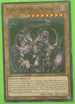 Caius The Mega Monarch 1st Edition SR06-EN008 YuGiOh LP - Image 1