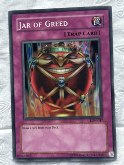 YUGIOH JAR OF GREED LON-047 HOLO & SKE-047 1ST E NEVER PLAY NM ACTUAL PICS - Image 2