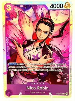 Nico Robin ST26-003 Super Rare Starter Deck 26 One Piece Mint NM - Image 2