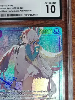 CGC 10 Uta Alt Art Parallel 120 Paramount War 2023 English One Piece Card OP02 - Image 4