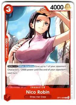 Nico Robin OP11-009 A Fist of Divine Speed One Piece - Image 1