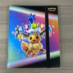 POKEMON TRADING CARD GAME TCG CARD FOLIO FOLDER PRISMATIC EVOLUTIONS STORAGE - Image 1