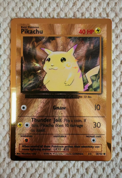 Pokemon Celebrations Gold Metal Charizard & Pikachu Cards UPC 25th Anniversary - Image 3