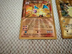 Pokemon Celebrations Gold Metal Charizard & Pikachu Cards UPC 25th Anniversary - Image 5