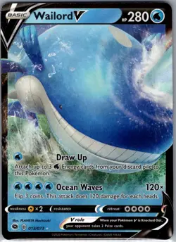Wailord V 013/073 Champion's Path - Pokemon Card - NM - Image 1