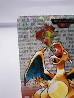 Pokemon Card Charizard Bandai Carddass No.006 Red Version 1996 EXC Cond Japanese - Image 2
