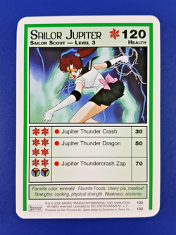 Sailor Jupiter lvl 3 #135 Rare - Premier 1st Edition, Sailor Moon CCG card (2000 - Image 1
