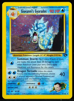 Giovanni's Gyarados #5/132 Gym Challenge LP+ Pokemon Card - Image 1