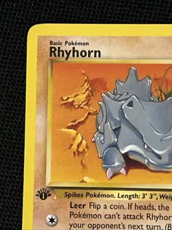 Pokemon Rhyhorn 61/64 (1st Edition) *Near Mint* Jungle ‘Never Played Card’ - Image 3