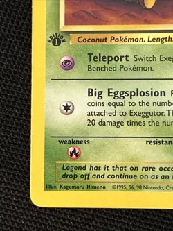Pokemon Exeggutor 35/64 (1st Edition) *Near Mint* Jungle ‘Never Played Card’ - Image 2