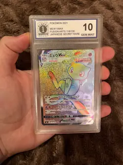 Mew VMAX 118/100 S8: Fusion Arts Holo (Japanese) graded 10 Pokemon card. - Image 1