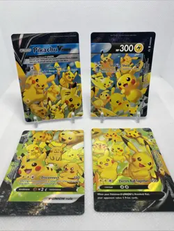 Pikachu V-Union [Set of 4] SWSH: Sword & Shield Promo Cards Holo - Image 1