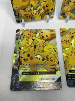 Pikachu V-Union [Set of 4] SWSH: Sword & Shield Promo Cards Holo - Image 4