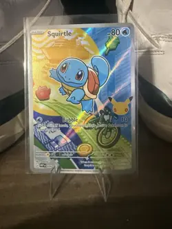 Pokemon Squirtle Promo Full Art Holo Card Mega Evolution Promo #013 2023 - Image 1