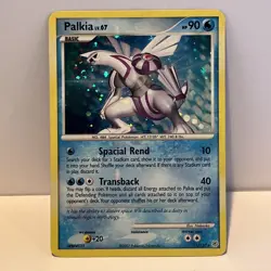 Pokemon Palkia TCG Diamond & Pearl Holo Card 11/130 Rare - Image 1