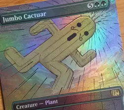 Jumbo Cactuar NM-M Borderless FINAL FANTASY 343 MTG Magic The Gathering - Image 1