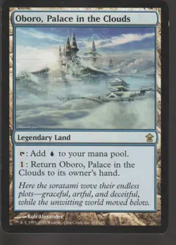 Saviors of Kamigawa MTG 1 Oboro, Palace in the Clouds Magic LP - Image 1