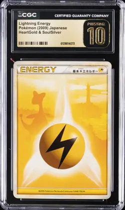 2009 POKEMON JAPANESE HEARTGOLD & SOULSILVER LIGHTNING ENERGY CGC 10 PRISTINE - Image 1
