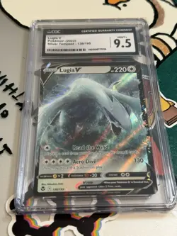 CGC 9.5 Lugia V 138/195 Silver Tempest Ultra Rare Holo English 2022 - Image 1