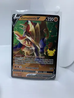 Zamazenta V 018/025 Pokemon TCG Celebrations 25th Anniversary Full Art Holo - Image 2